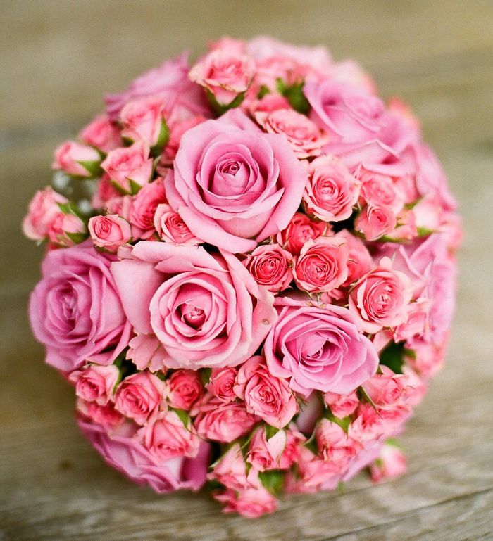Pink bridal bouquet