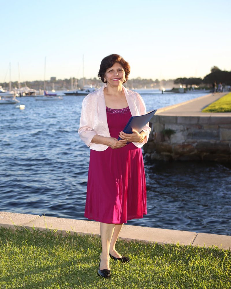 Yasmin Mody by the water in Sydney