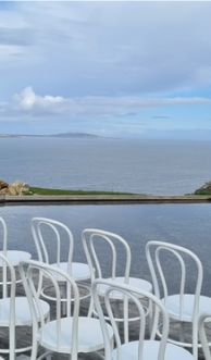 Waterfront ceremony setting